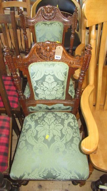 PAIR OF EDWARDIAN DINING CHAIRS Image