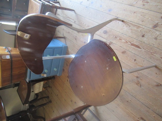 SIX MODERNIST ALUMINIUM AND PLYWOOD CHAIRS Image