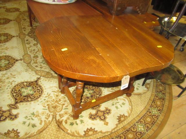 SMALL ELM VENEERED DROP LEAF TABLE Image