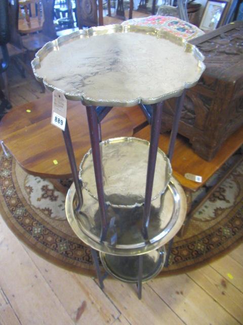 TWO TWO TIER BENARES STYLE TABLES Image