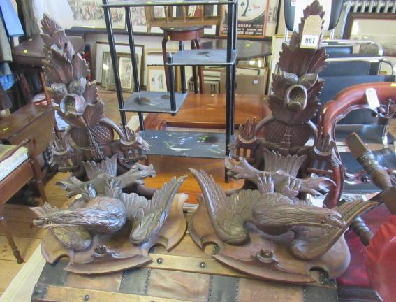 TWO GERMAN DECORATIVE SHELVES Image