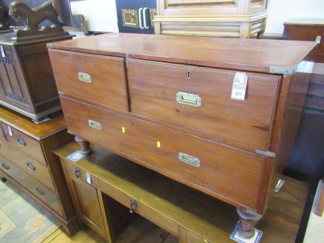 THREE DRAWER CAMPAIGN CHEST Image