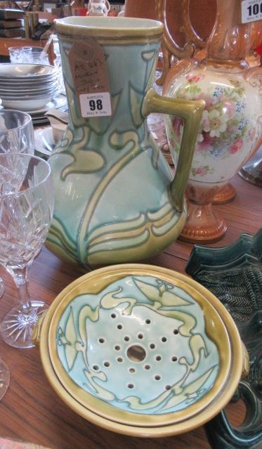 MINTON SECESSIONIST JUG AND SOAP DISH Image