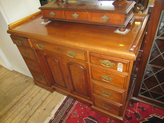 MAHOGANY NINE DRAWER DRESSER BASE Image