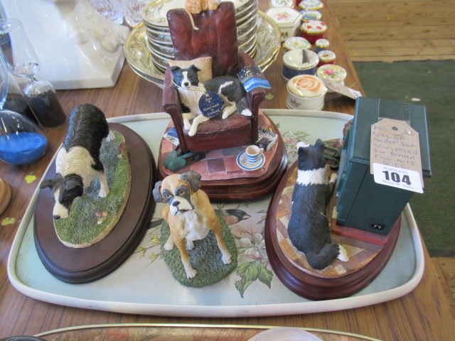 QUANTITY OF BORDER FINE ARTS AND OTHER SHEEPDOG ORNAMENTS Image