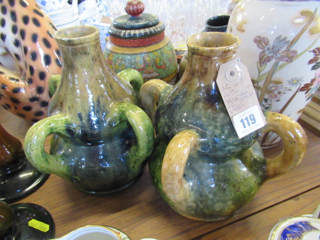 PAIR OF BELGIAN ART POTTERY VASES Image