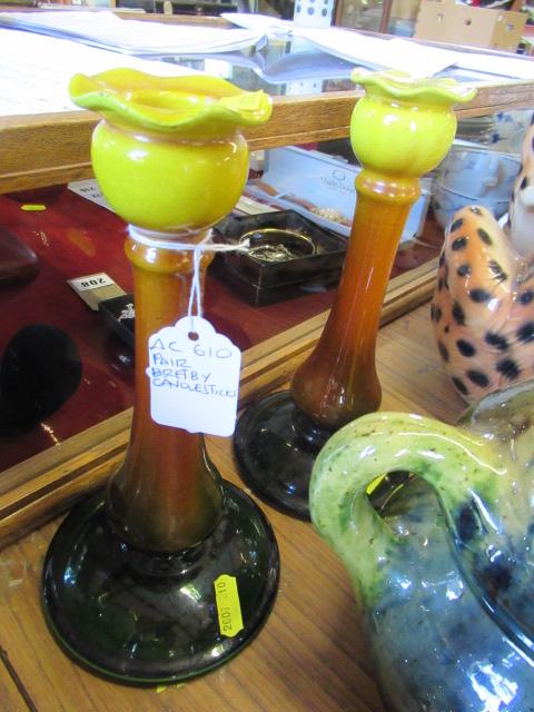 PAIR OF BRETBY CANDLESTICKS Image