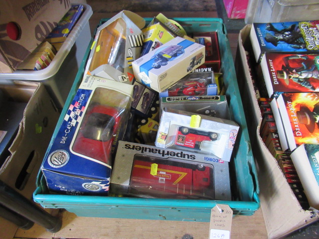 BOX OF MODEL CARS ETC Image