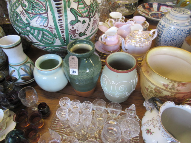 FIVE VASES INCLUDING RYE AND DENBY Image