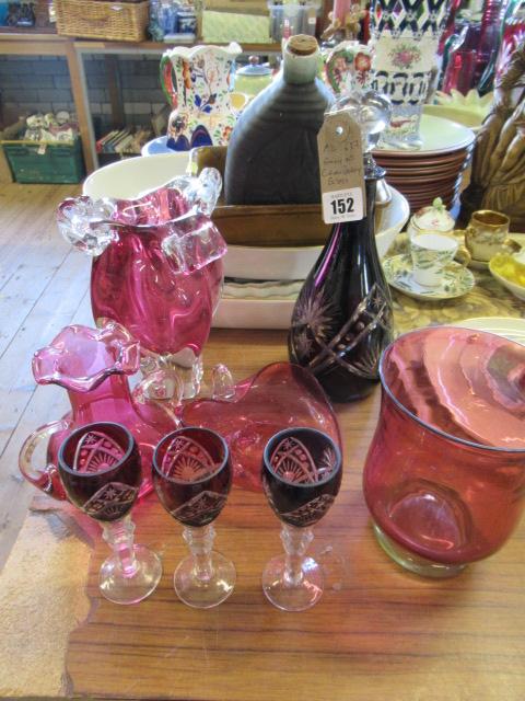 QUANTITY OF CRANBERRY GLASS Image