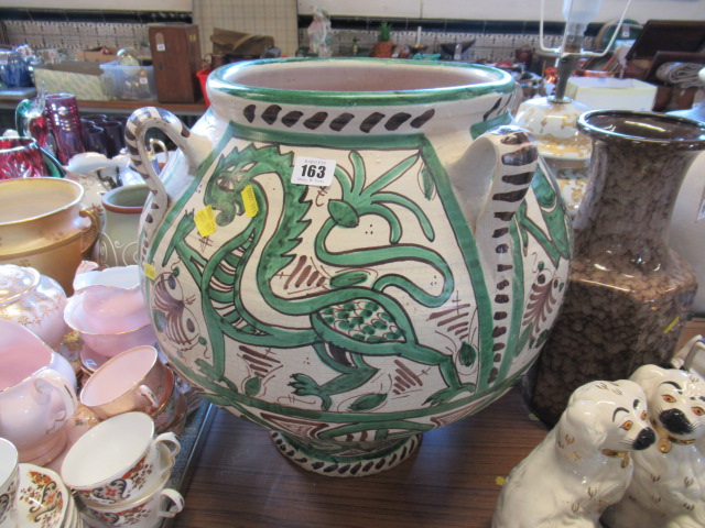 HAND PAINTED SPANISH URN Image