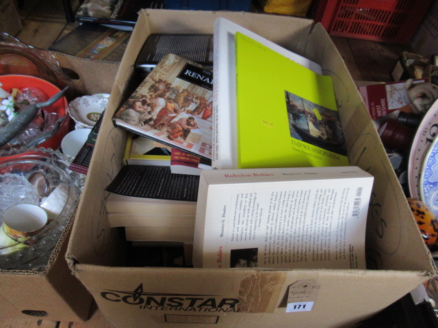 BOX OF BOOKS ON WAR AND ART HISTORY Image