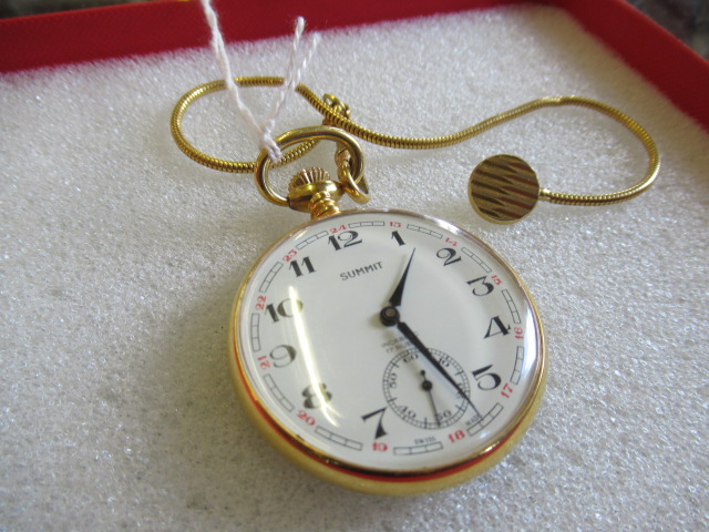 GOLD PLATED SUMMIT POCKET WATCH Image