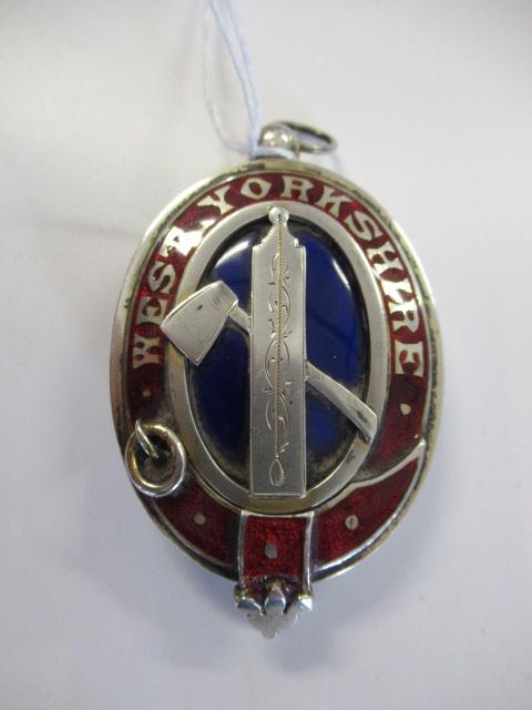 SILVER AND ENAMEL WEST YORKSHIRE PENDANT Image