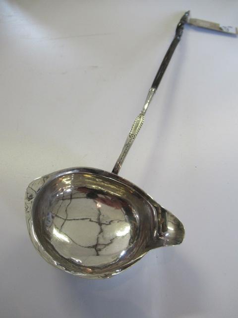WHITE METAL LADLE WITH BALEEN TWIST HANDLE Image