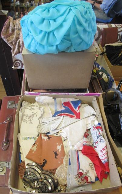 HANDKERCHIEFS COLLARS SCARVES GLOVES AND A HAT ETC Image