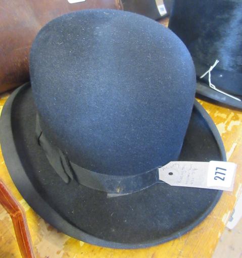 BISSINGTON BOWLER HAT SIZE 7 1/8 Image