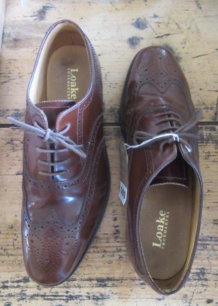 PAIR OF GENTS BROWN LEATHER BROGUES SIZE 9 Image