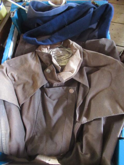 DRIZA-BONE JACKET AND A VINTAGE BROWN MUFF DRESSING GOWN Image
