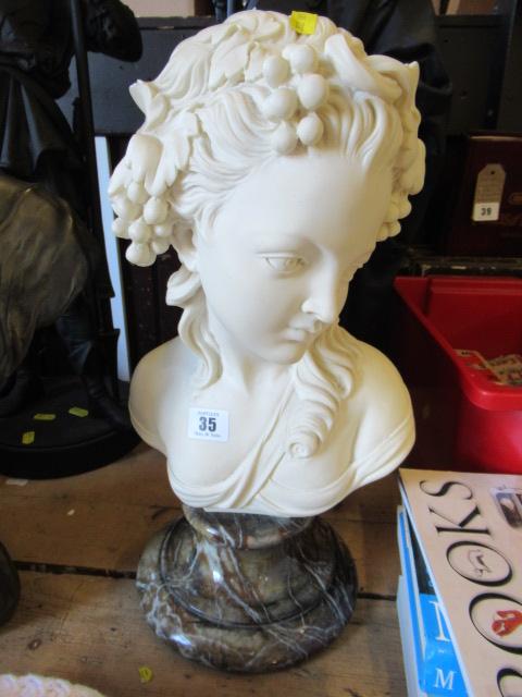 BUST ON MARBLE PLINTH Image