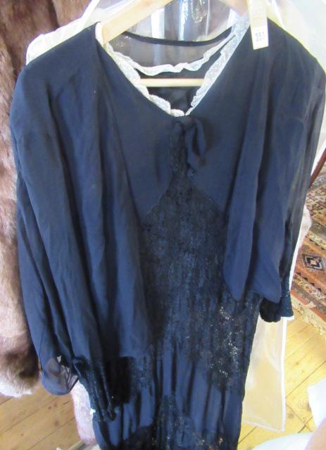 1920S SILK DRESS AND JACKET Image