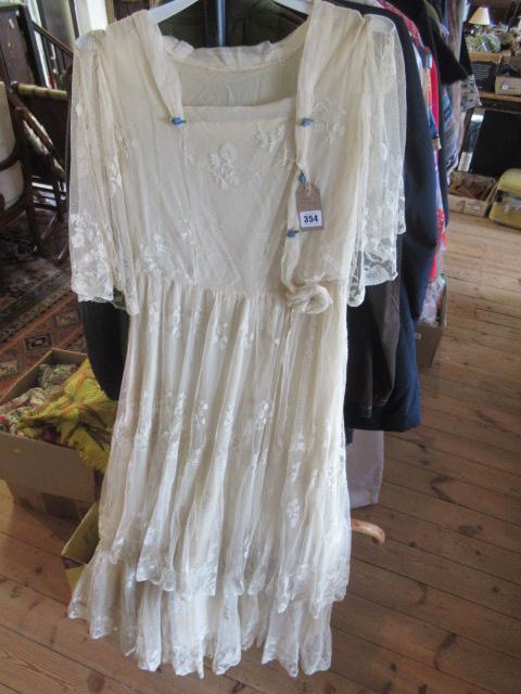 CREAM LACE DRESS Image