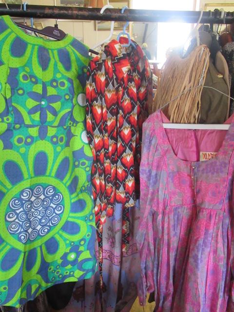 TWO VINTAGE DOLLYROCKER PINK FLORAL DRESSES 1970S AIA TWO PIECE AND ANOTHER Image