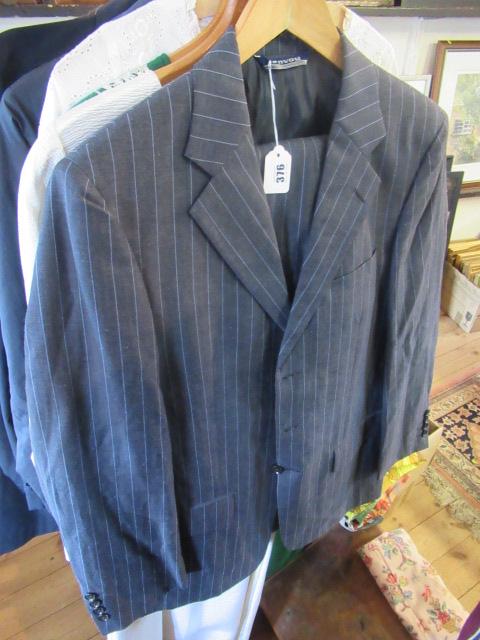 GENTS ENVOY WOOL AND LINEN STRIPED SUIT Image