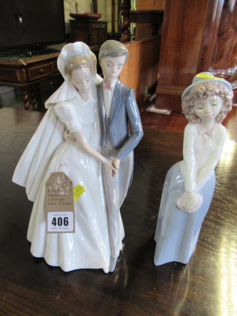 NAO BRIDE AND GROOM AND ANOTHER NAO FIGURE Image