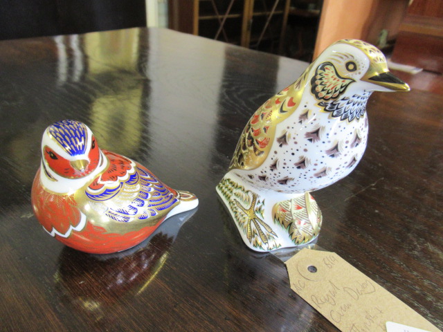 ROYAL CROWN DERBY THRUSH AND ANOTHER Image