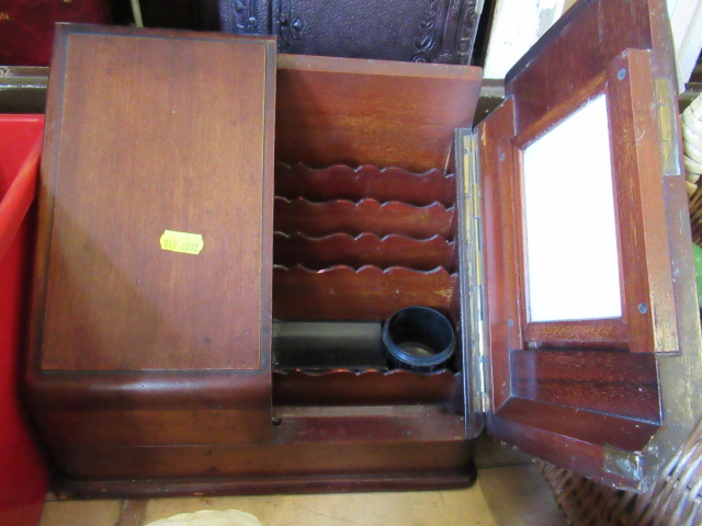 VICTORIAN MAHOGANY LETTER RACK Image