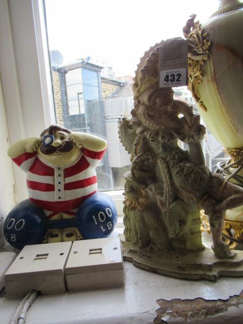 TWO CAST IRON DOOR STOPS Image