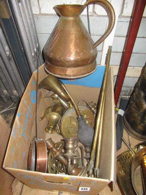 BOX OF ASSORTED BRASS AND COPPER Image