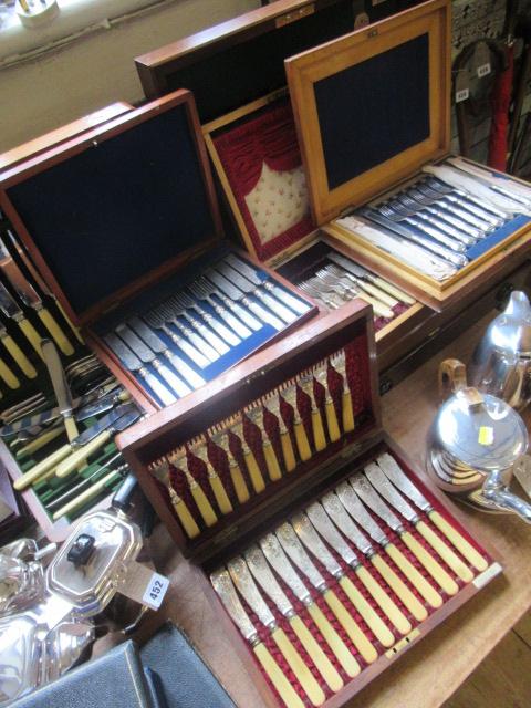FOUR CASES OF CUTLERY Image