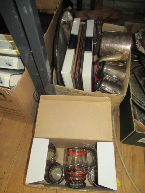 BOX OF EPNS TEASETS CRUCIFIX ETC Image