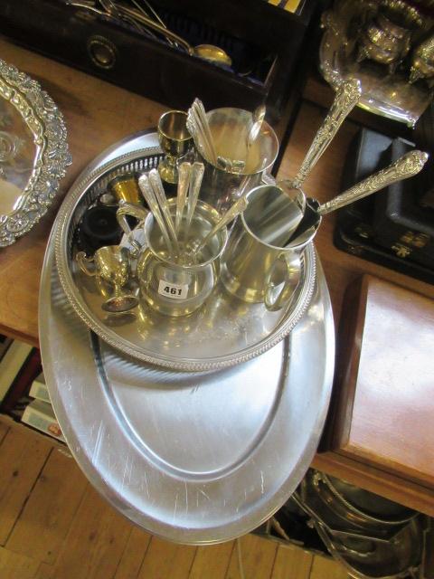 EPNS TRAY PEWTER TANKARDS ETC Image
