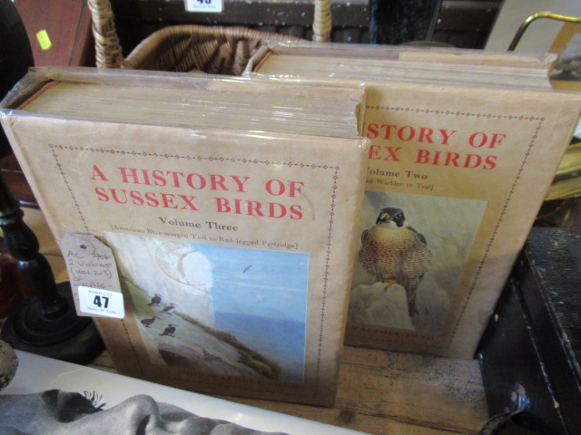 VOLUMES 2 AND 3 OF WALPOLE-BOND'S A HISTORY OF SUSSEX BIRDS Image