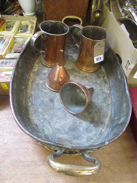 COPPER TRAY AND TWO OTHERS Image