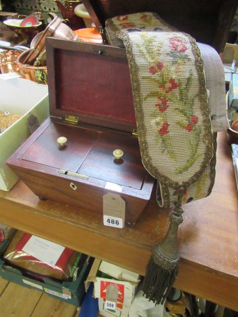 TEA CADDY AND BELL PULL Image