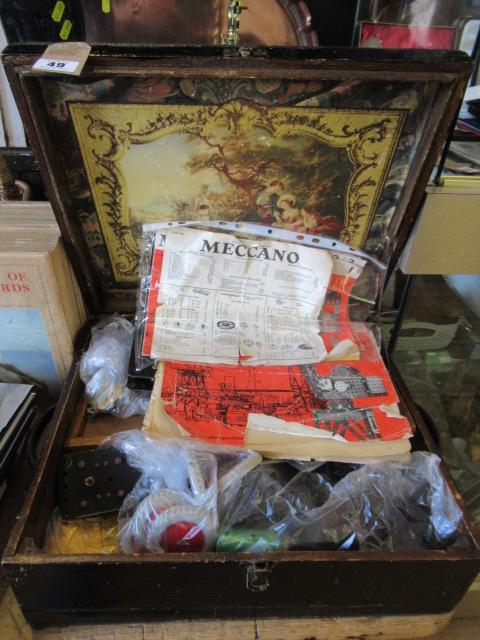 WOODEN CASE OF MECCANO Image