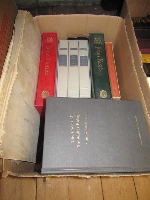 BOX OF BOOKS INCLUDING POEMS BY EMILY DICKINSON Image