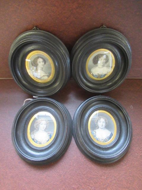 FOUR WOOD FRAMED MINIATURES Image