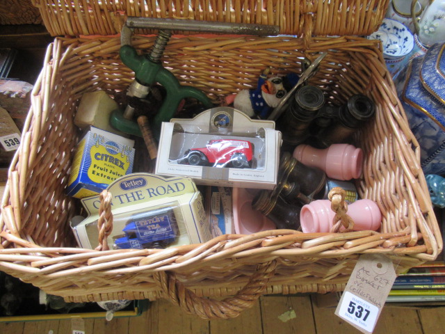 BASKET OF COLLECTABLES Image