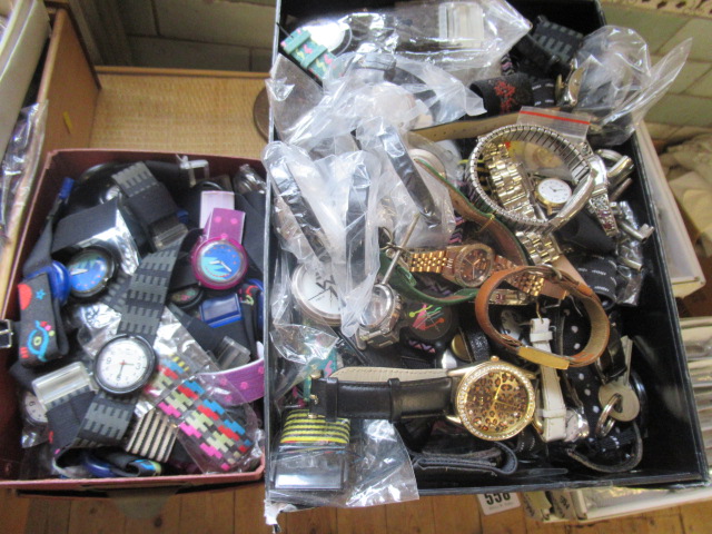 TWO BOXES OF WATCHES Image