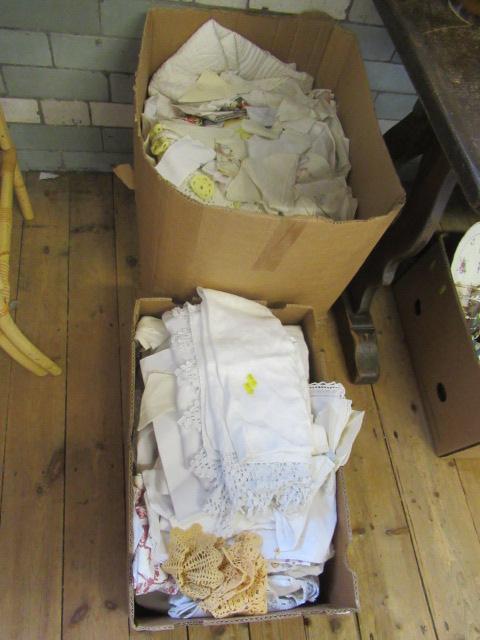 TWO BOXES OF LINEN Image