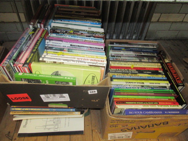 THREE BOXES OF RAILWAY BOOKS Image