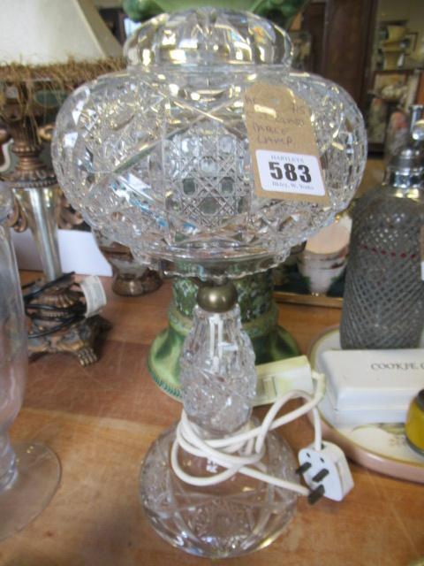 CUT GLASS TABLE LAMP Image