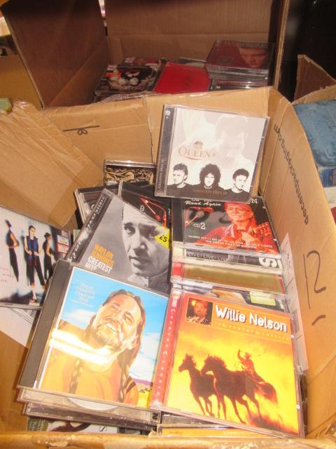 TWO BOXES OF POP ROCK AND OTHER CDS ETC Image