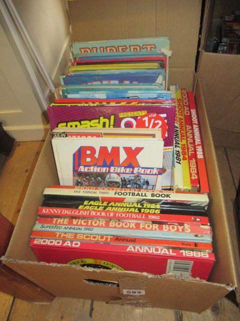 BOX OF COLLECTABLE 70S AND 80S ANNUALS Image