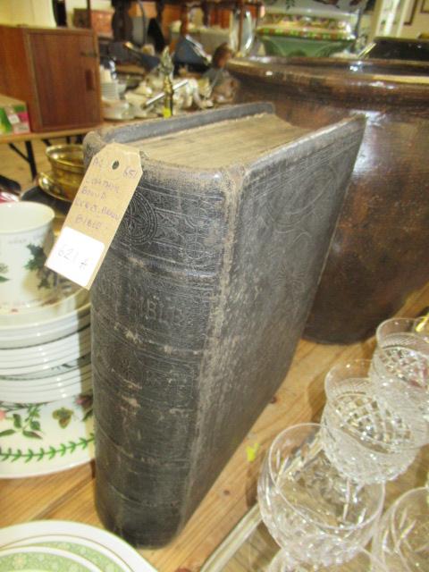 LEATHER BOUND REV J BROWN BIBLE Image